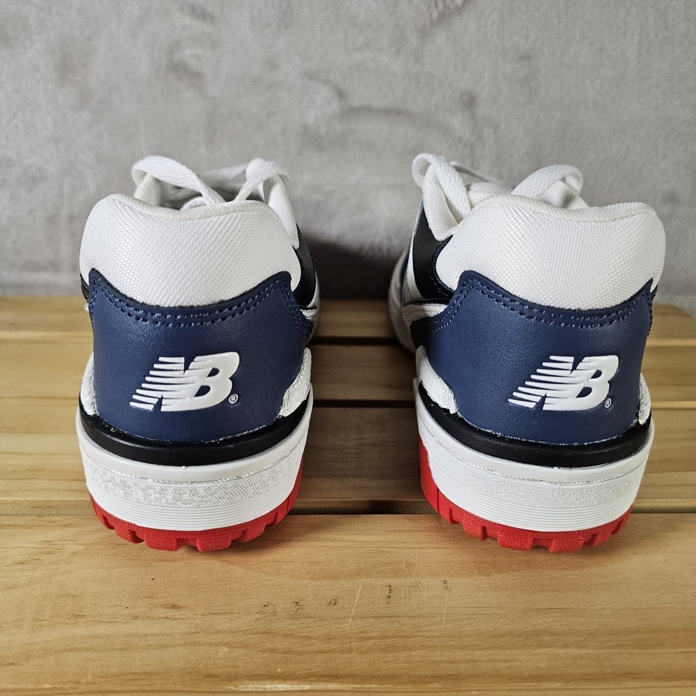 New Balance GSB550CN Boys Sz 5.5Y/Women Sz 7 White Blue Red USA Athletic Casual - Picture 2 of 8